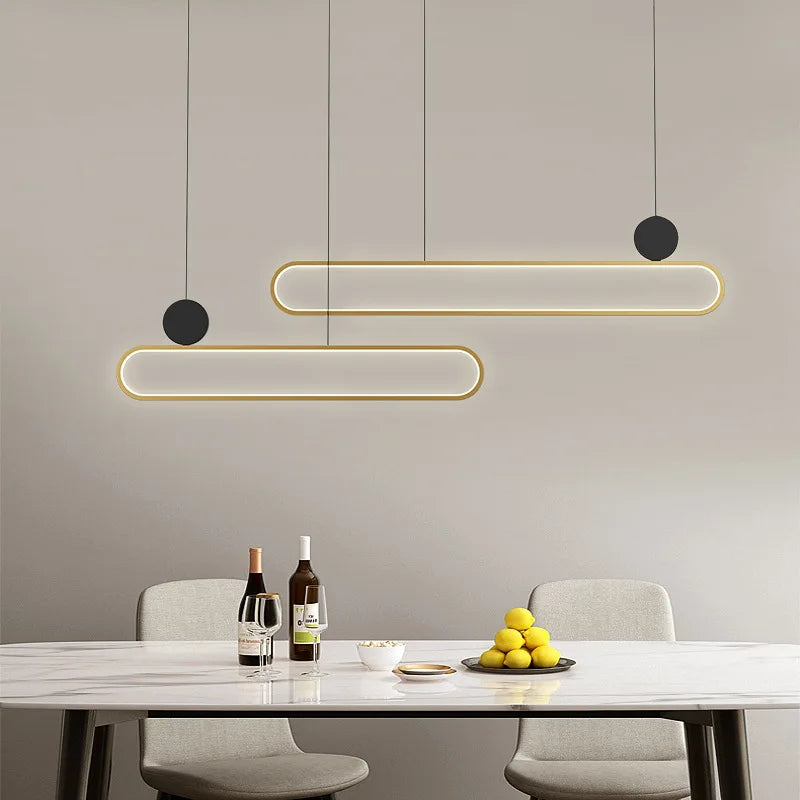 Double Ring LED Pendant, view 5