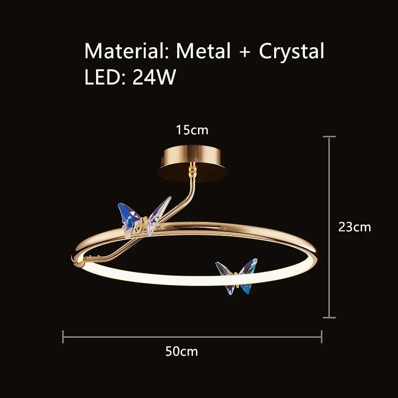 Crystal Butterfly Light, view 11