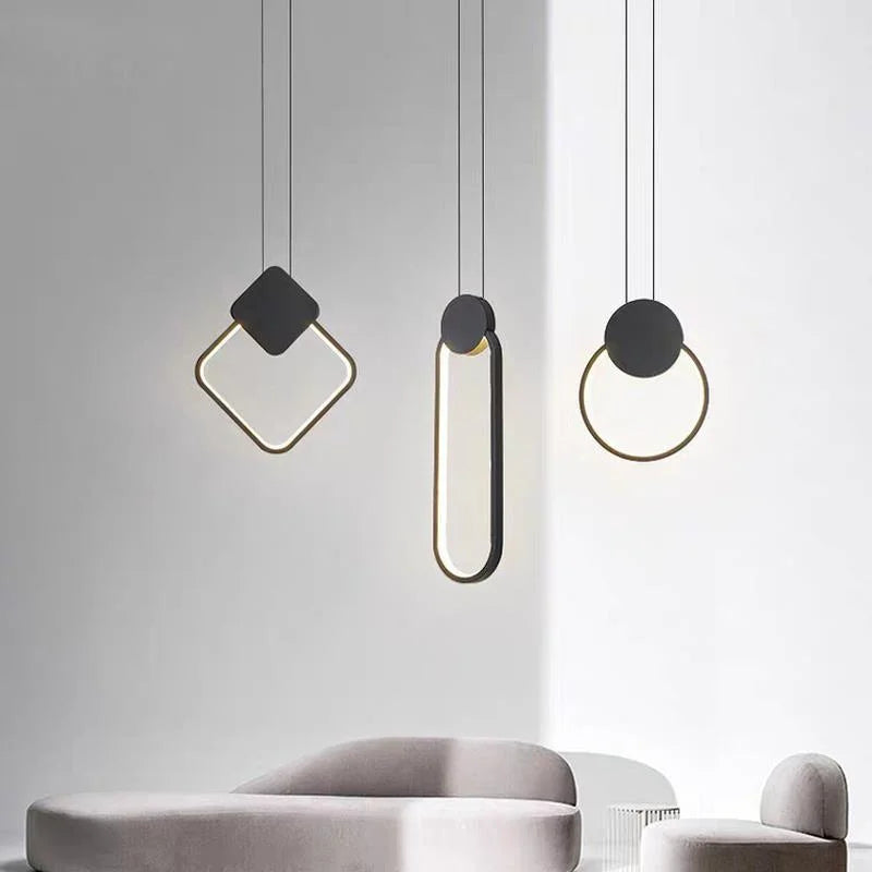 Geometric LED Pendant, view 4