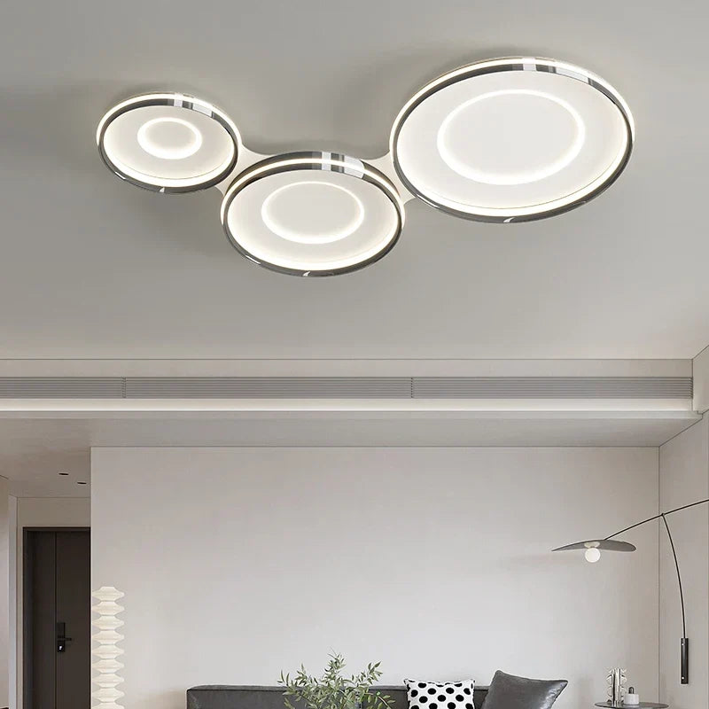 Chrome Nordic ceiling light