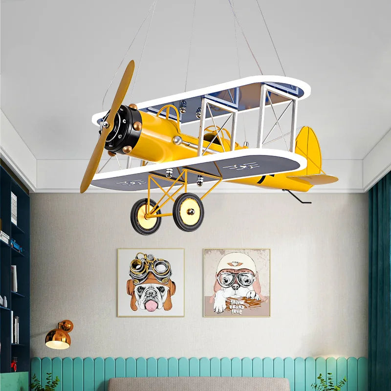 Helicopter kids chandelier