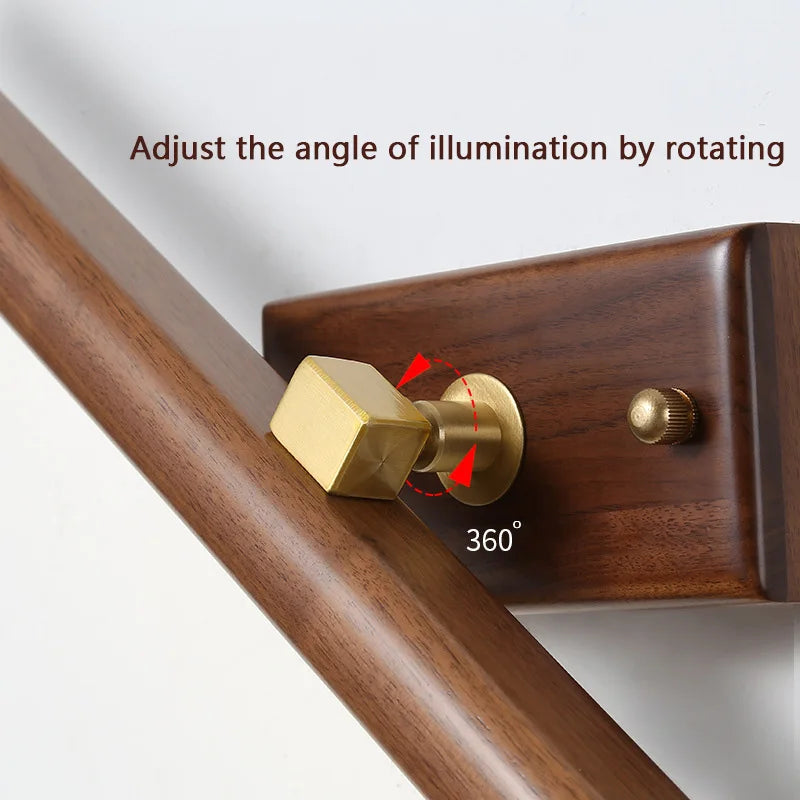 Walnut Mirror LED Light, view 6