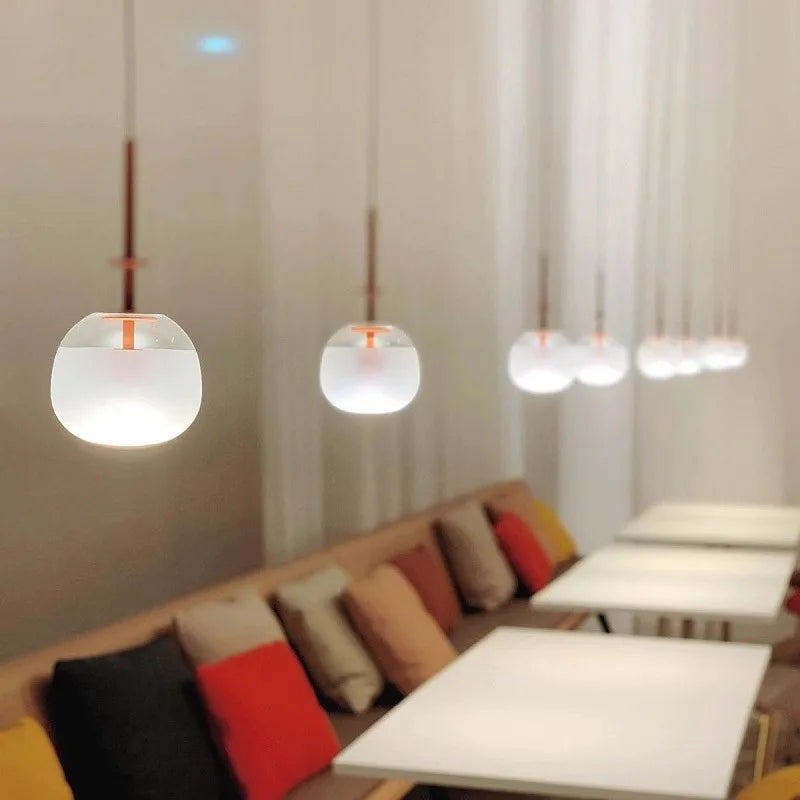 Elegant glass chandelier