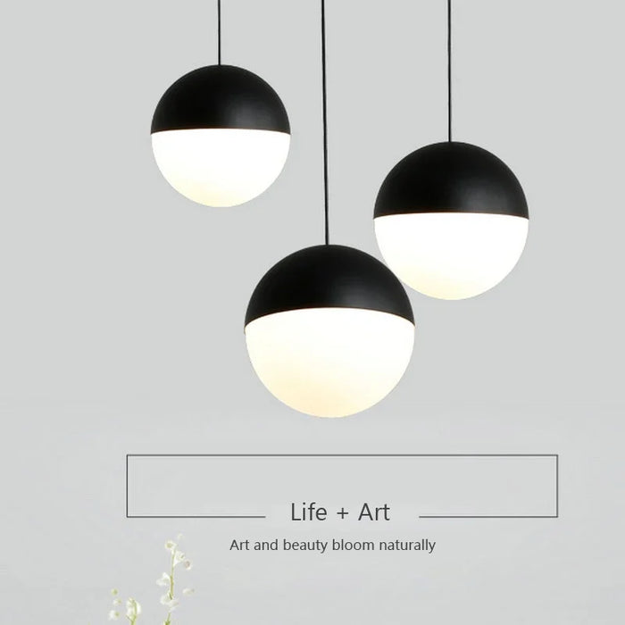 Modern glass pendant
