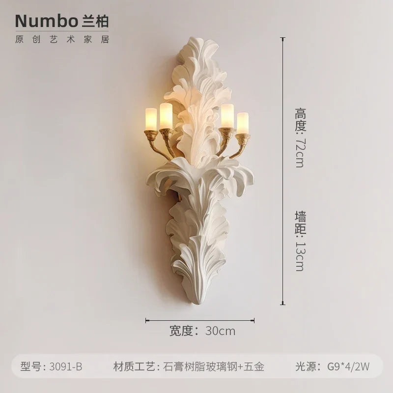 French Plaster Wall Light, view 7