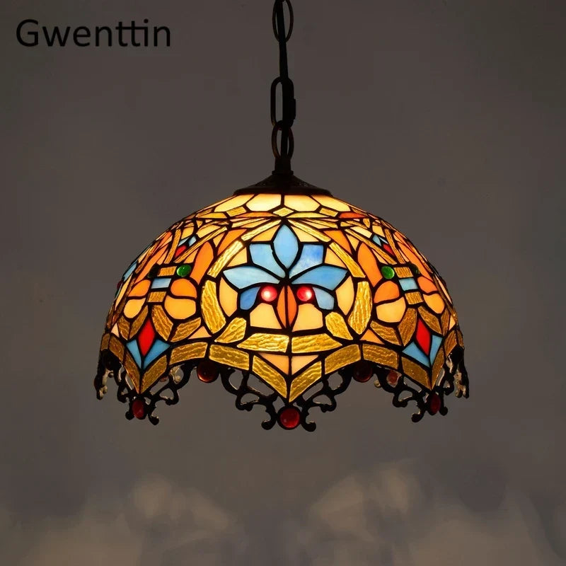 Vintage Tiffany Glass Pendant, view 27
