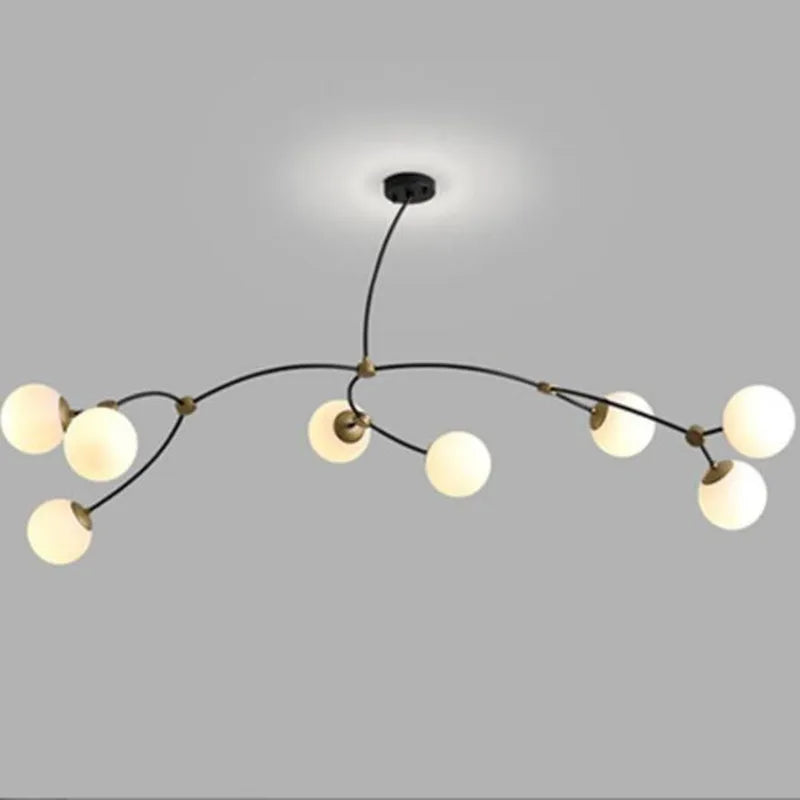 Molecular glass chandelier