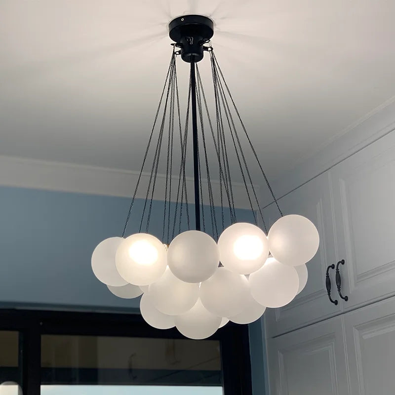 Glass Balls Cluster Chandelier, view 6