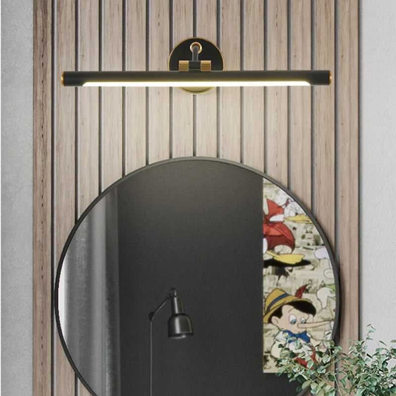 Retractable minimalist LED wall light