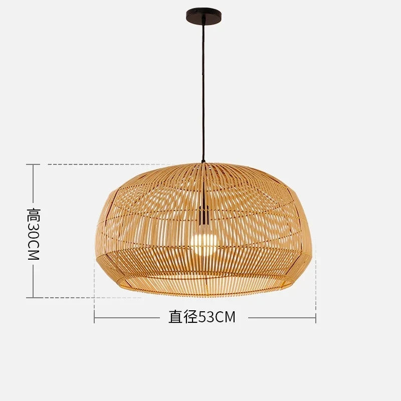 Handmade Bamboo Pendant, view 11