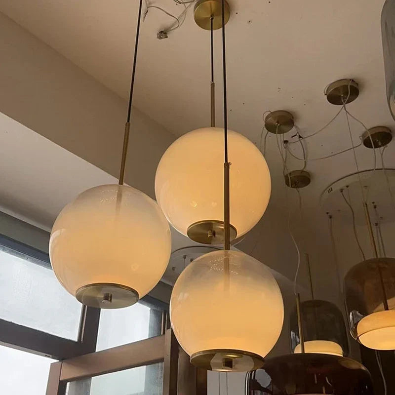 Modern Glass Kitchen Island Pendant, view 9