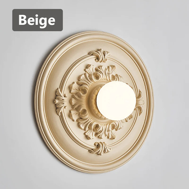 Round Beige White, view 7