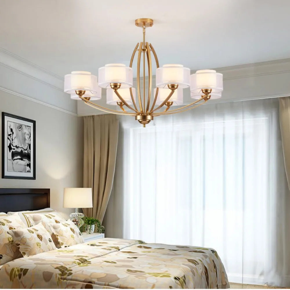 Fabric Nordic ceiling light