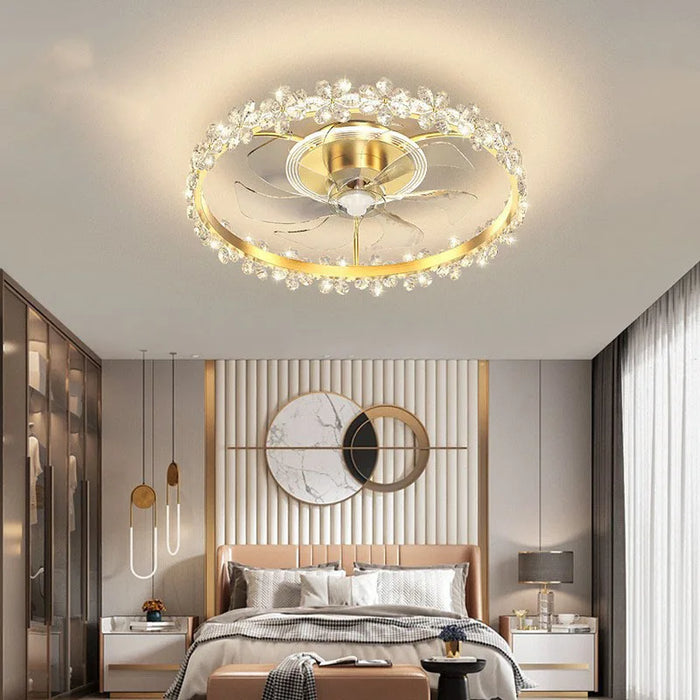 Quiet LED ceiling fan light