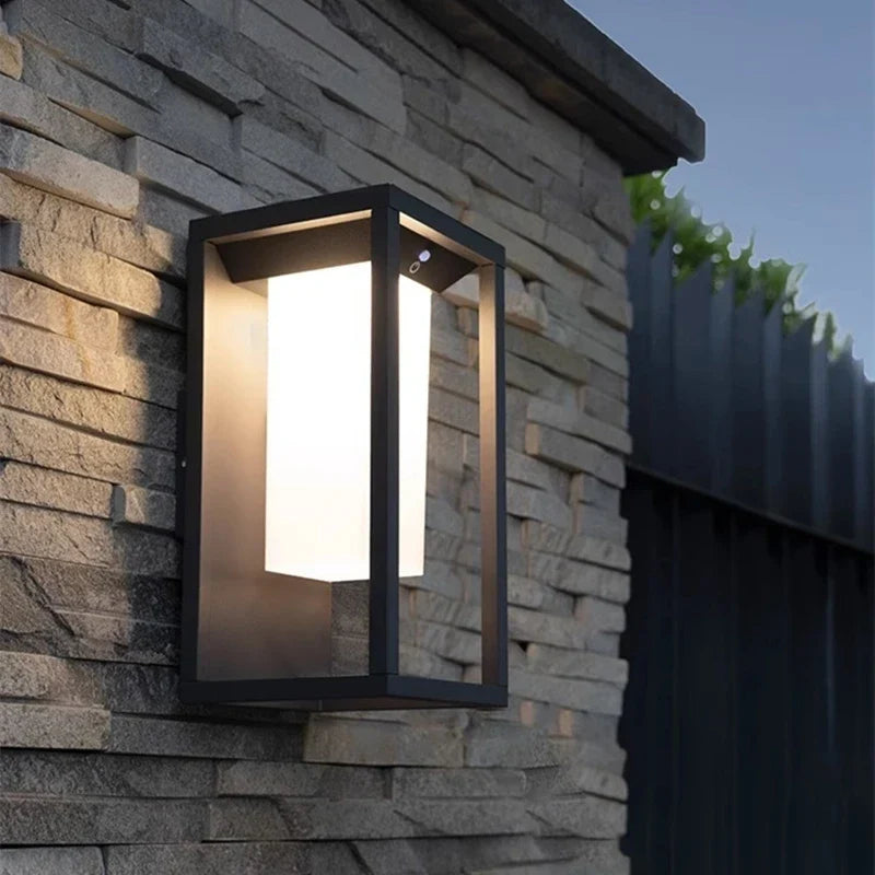 Outdoor sensor sconce