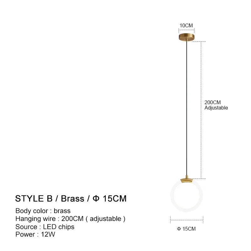 Luxury Minimalist Pendant, view 16