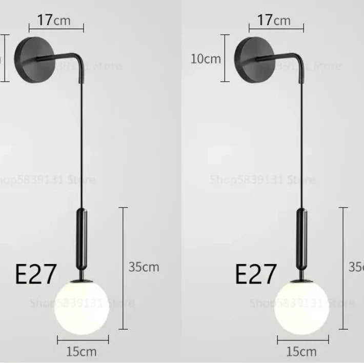 Nordic Frosted Sconce, view 12