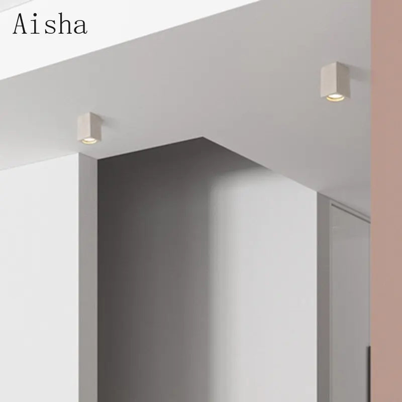 Cement LED flush mount