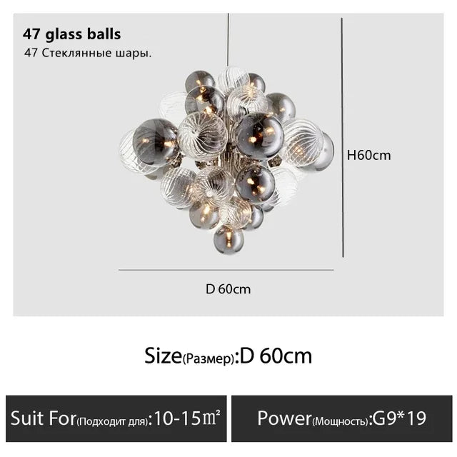 Scandi Bar Chandelier, view 9