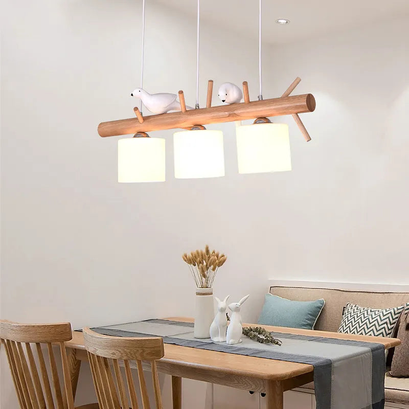 Solid wood pendant