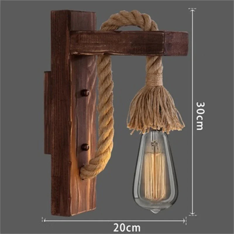 Wood Rope Sconce, view 10