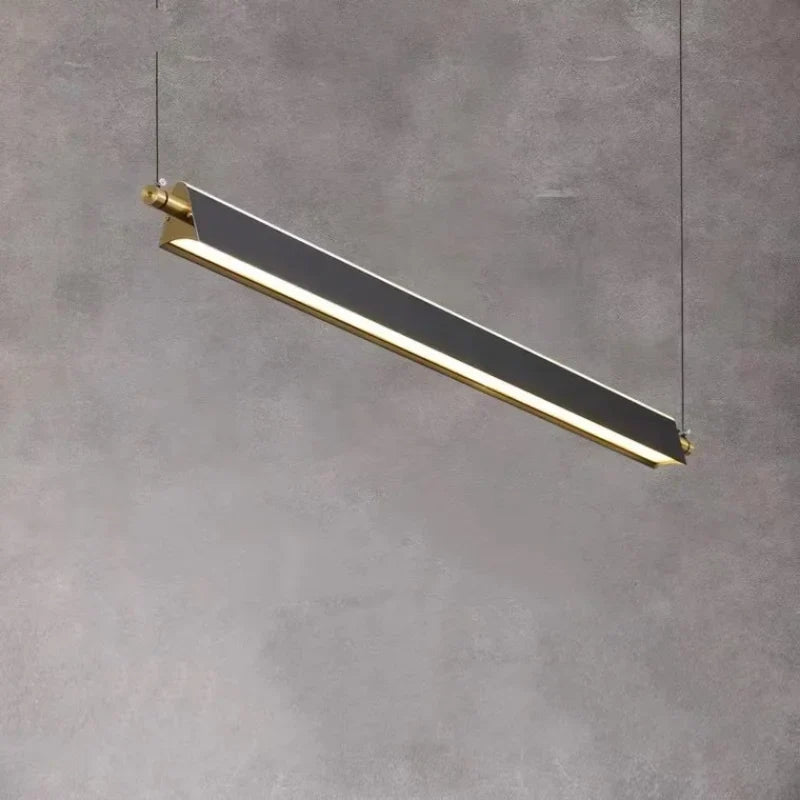 Black Linear LED Pendant, view 4