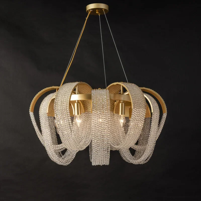 Crystal drop chandelier