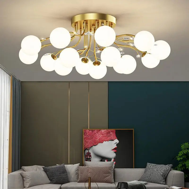 Star glass chandelier