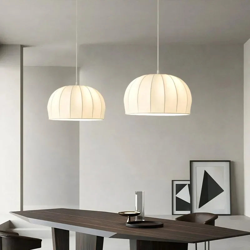Retro pendant in a living room