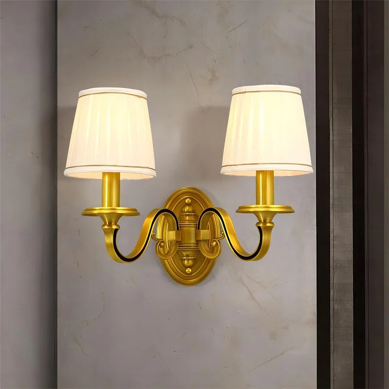 Copper Fabric Shade Light, view 3