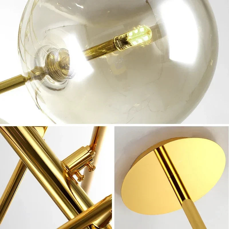 Modern Glass Chandelier, view 6