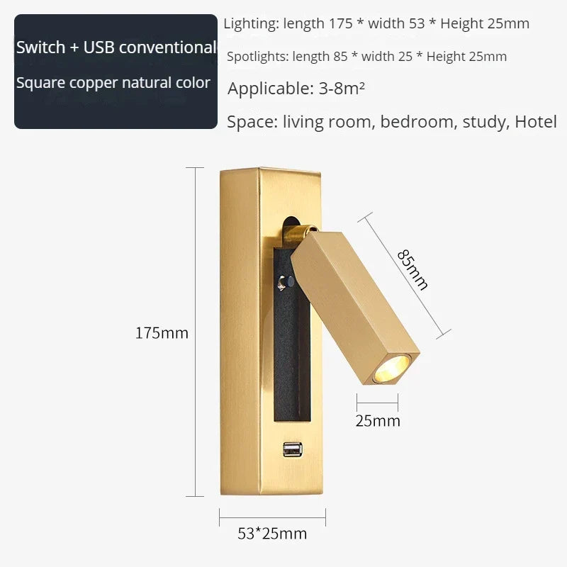 Projector USB Sconce, view 7