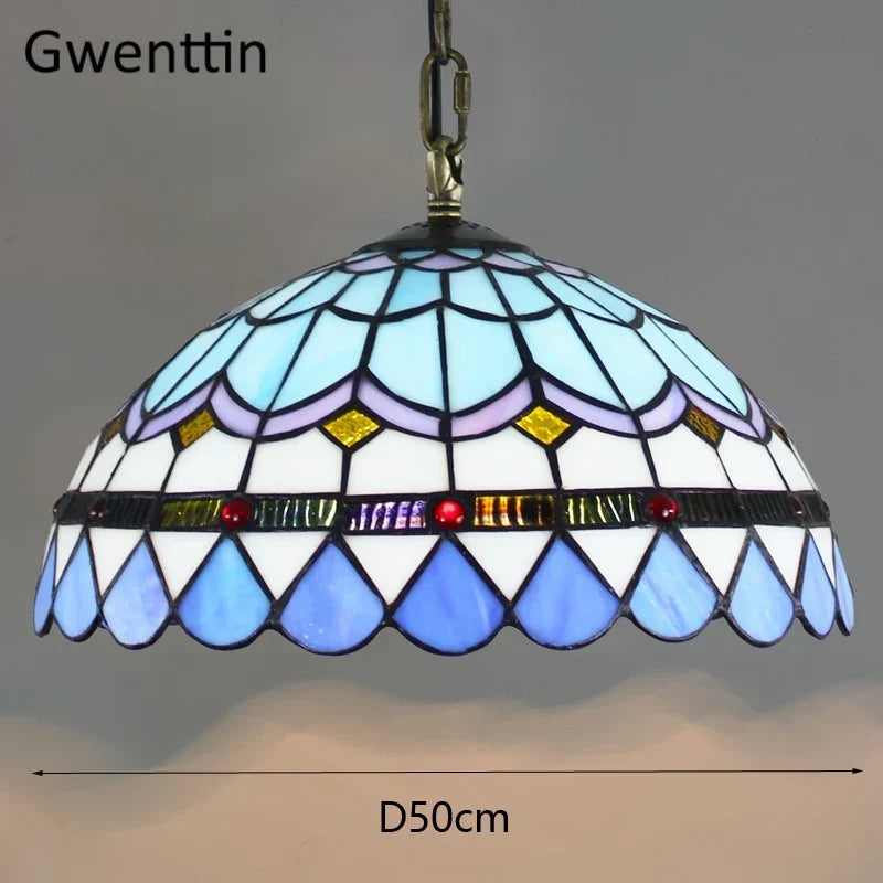 Vintage Tiffany Glass Pendant, view 13
