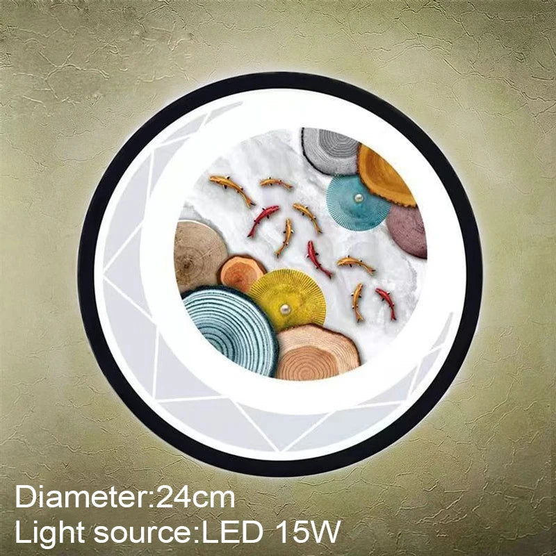 Round Glass LED Light, view 16