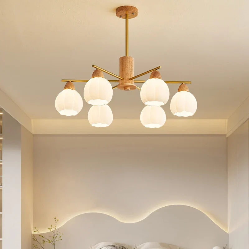 Wood kids chandelier
