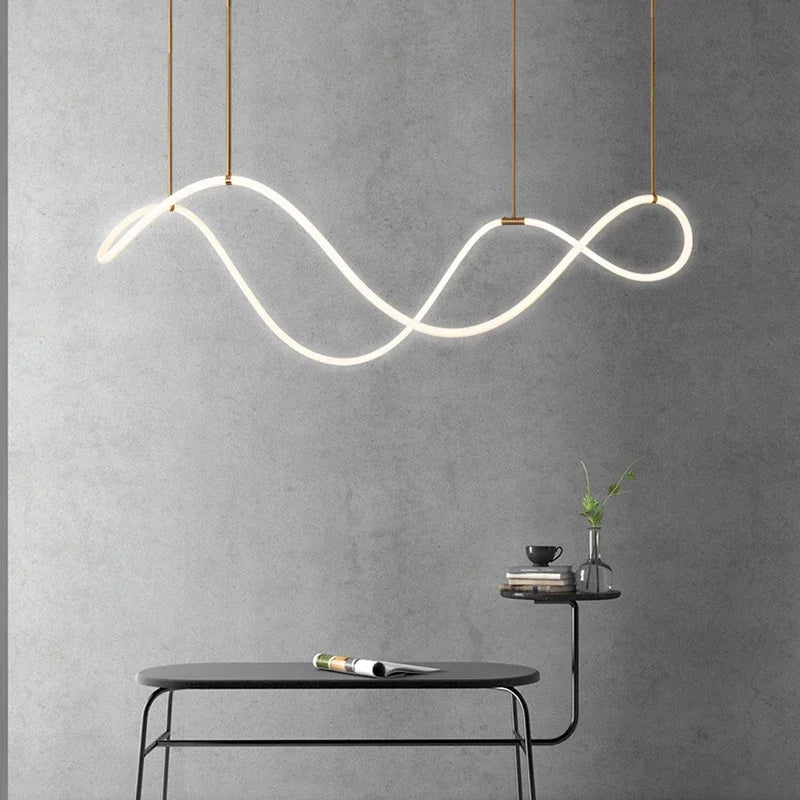 Nordic linear chandelier