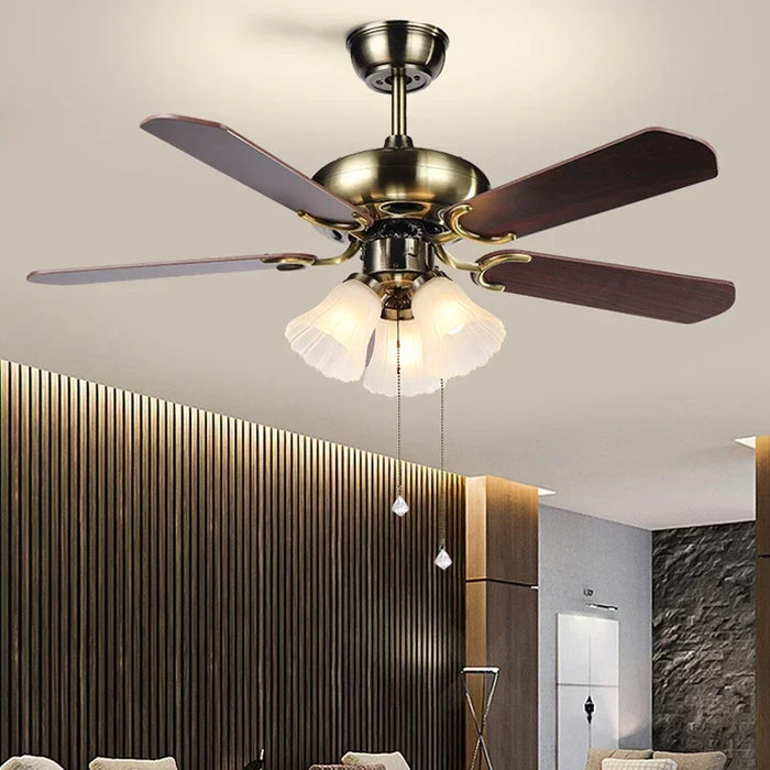 5 blade wood ceiling fan