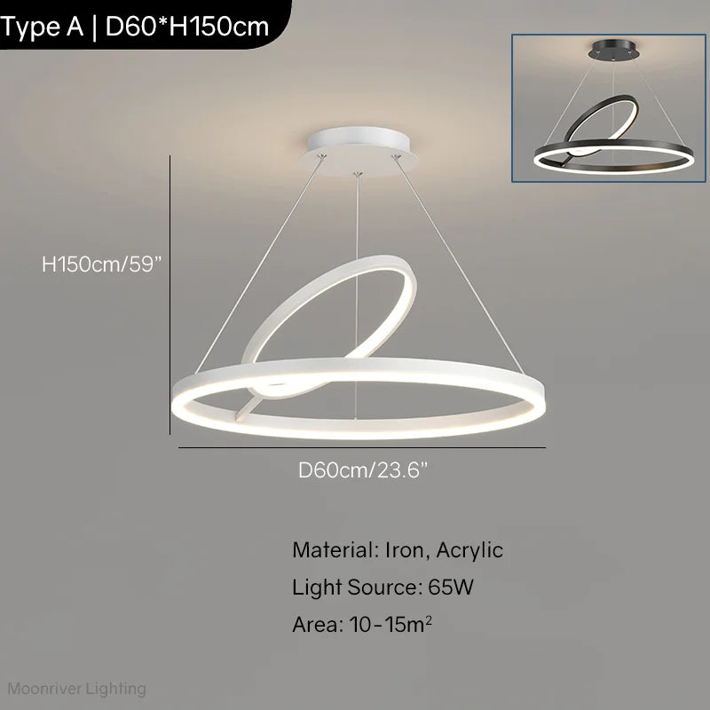 Minimalist LED Pendant, view 8