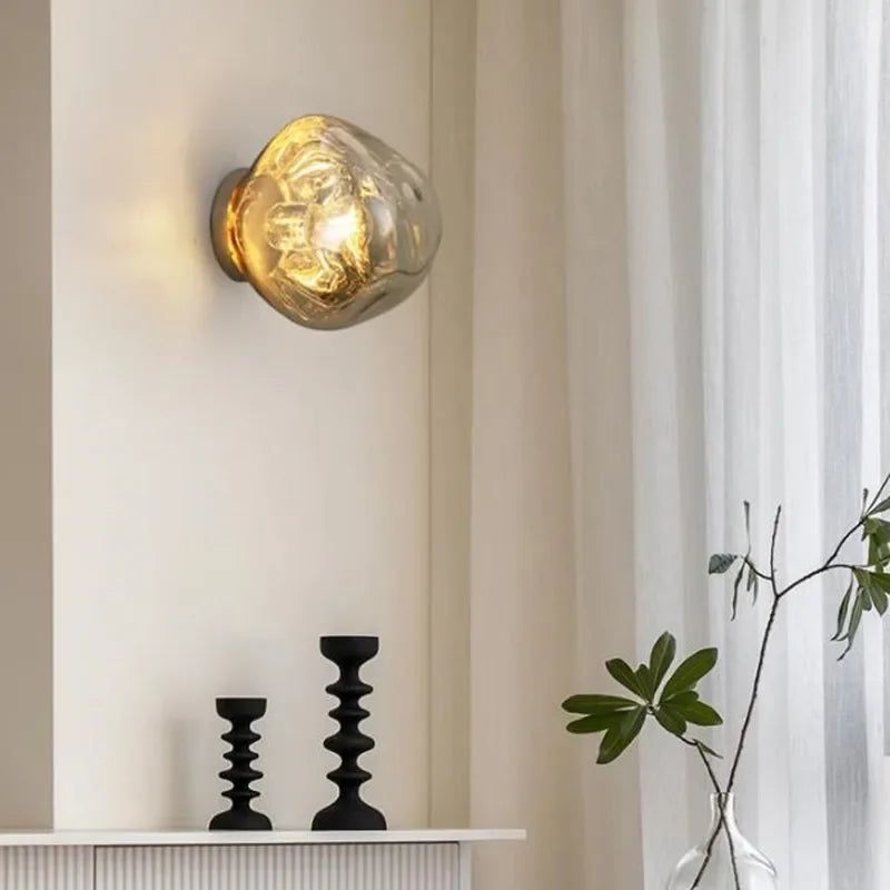 Modern Glass LED Sconce, view 3