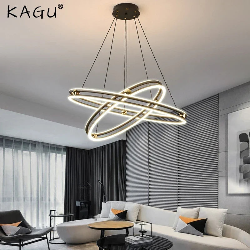 Circular LED pendant