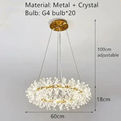 Crystal Ring Chandelier, view 13