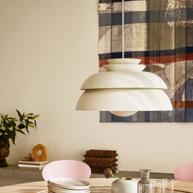 White Nordic pendant in a restaurant