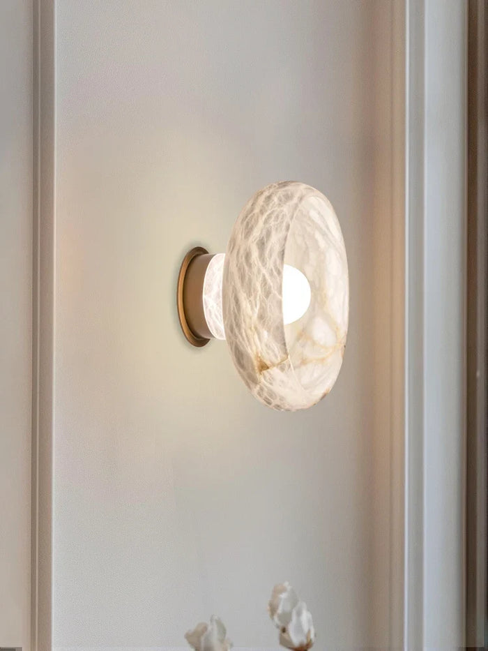 Marble bedside lamp