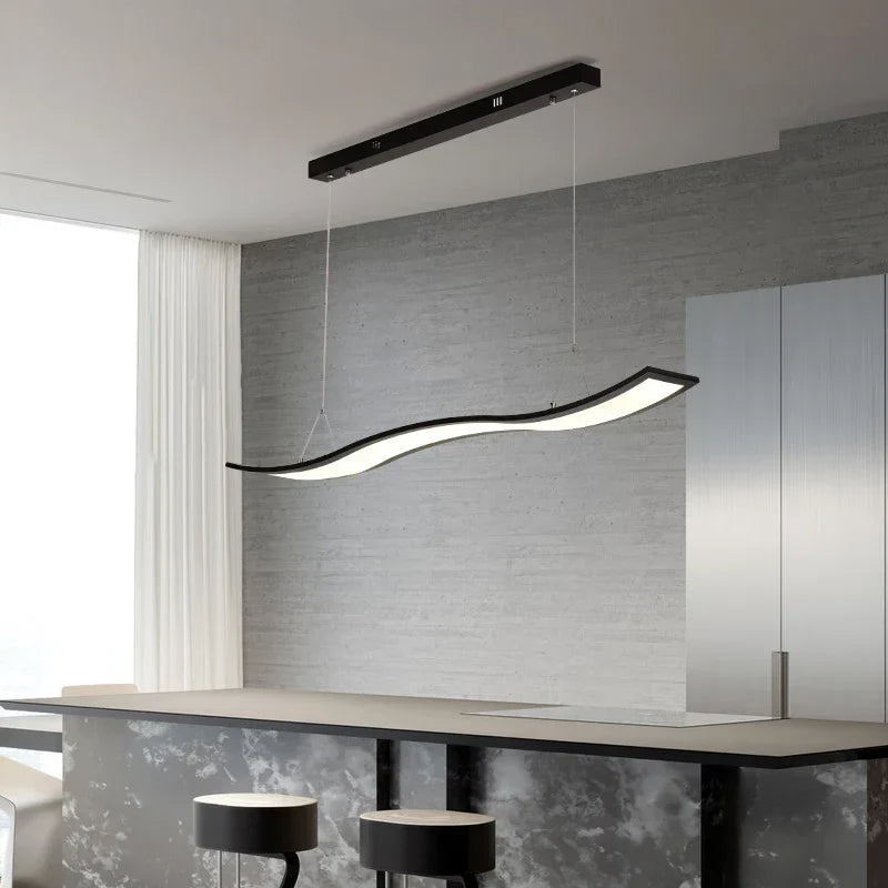 Nordic LED Linear Pendant, view 5