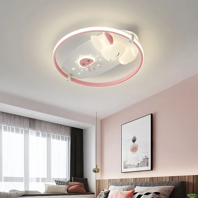 Bunny kids ceiling light