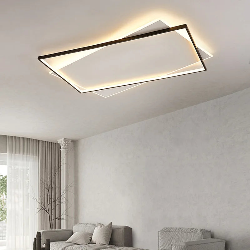 Black LED flush mount