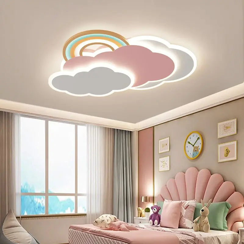 Pink LED flush mount