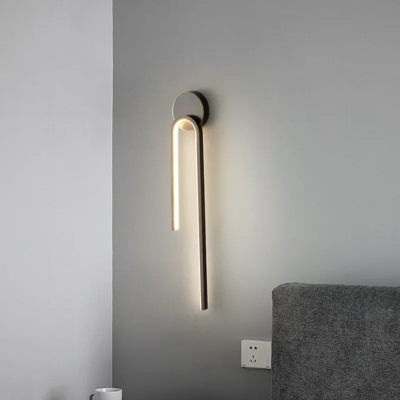 Walnut LED sconce