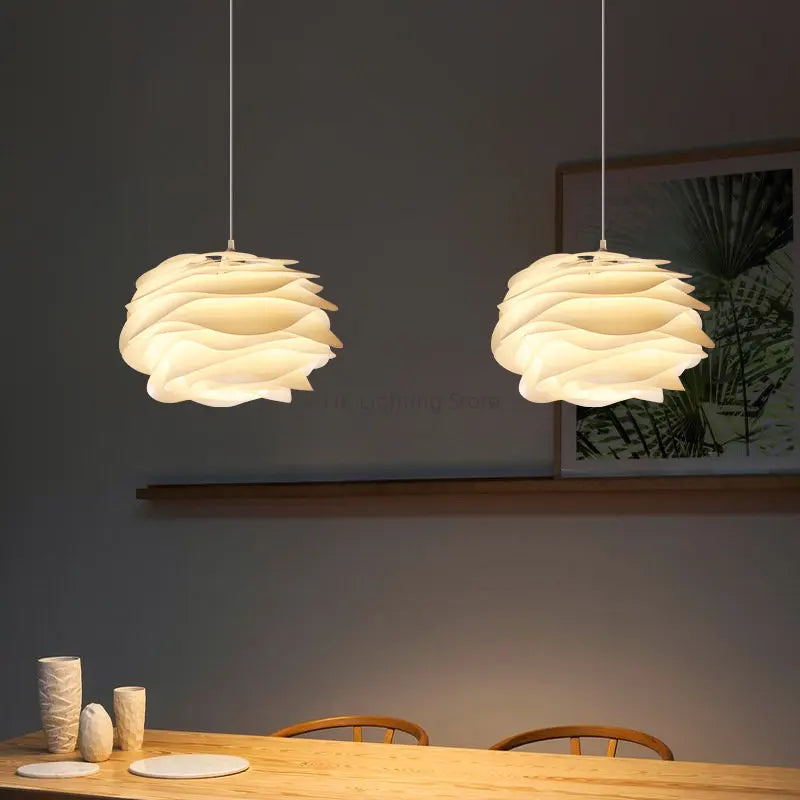 Petal pendant light