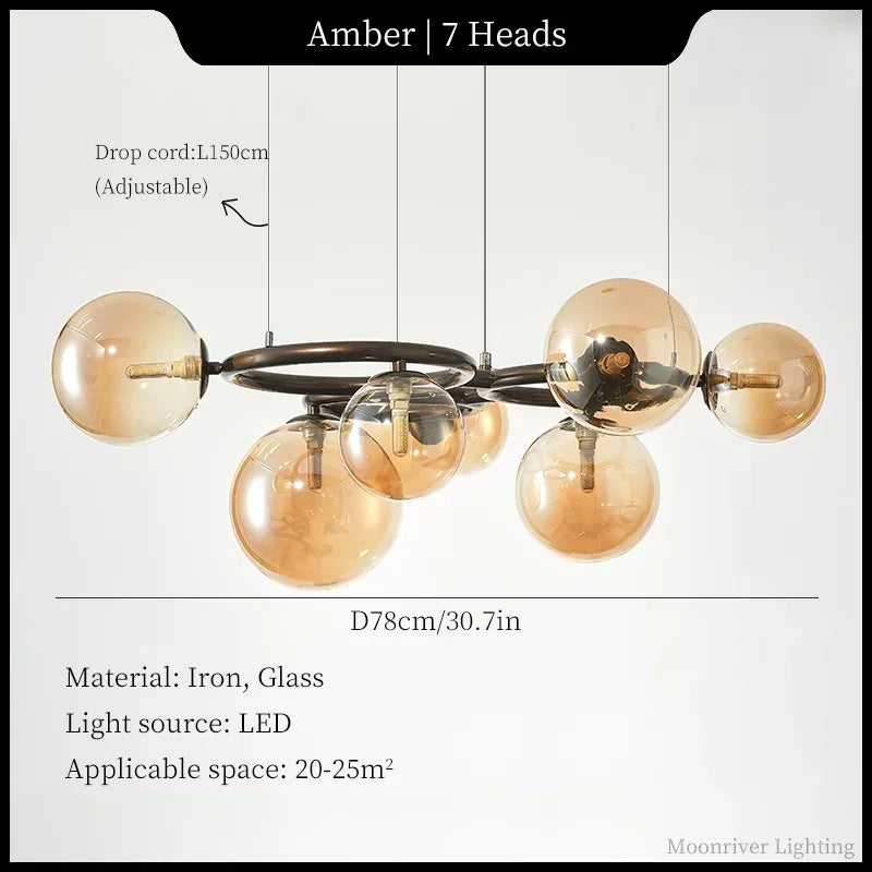 Creative Glass Chandelier, view 11